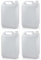 PowerChem 2L Jerry Can Bottle Container + 38mm Tamper Evident Cap - For Storage of Liquids Chemicals Food Stuff Fuel NATURAL