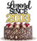 SYKYCTCY 1 Pack Legend Since 2004 Cake Topper Glitter Happy 21st Birthday Cake Pick Cake Decorations for Cheers to 21st Birthday Wedding Anniversary Party Supplies
