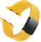 Archer Watch Straps - Cinturini Su Misura in Silicone per Apple Watch (Giallo Napoli, Chiusura Grigia, 44/45/46/49mm)