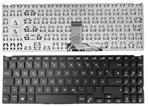 T-ProTek DE-Schwarz Tastatur Keyboard kompatibel für Asus 15 X509JB