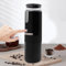 TIXBYGO Akku Kaffeemaschine Auto Reisekaffeemaschine, Tragbare Kaffeemaschine für Wohnmobil Reisen Camping Kaffeekocher, Tragbare Espressomaschine Mini Kaffeemaschine, Schwarz