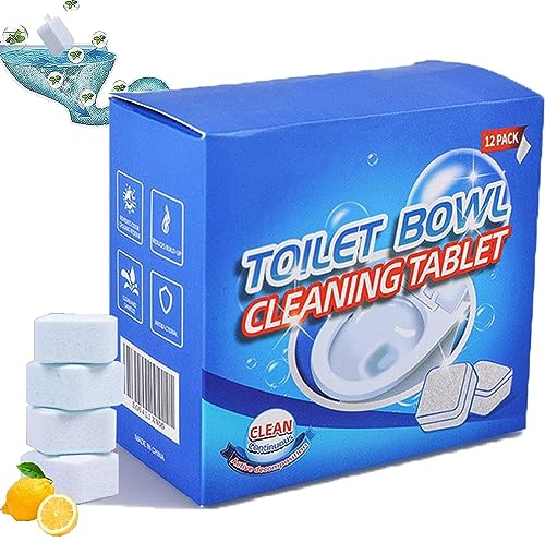 Flushbright Cleaning Tablets,Flushbright Toilet Cleaning Tablets,Natural Toilet Bowl Cleaner Tablets for Cleaning & Deodorizing, Staying Clean and Bright 3 Week. (1 Box)