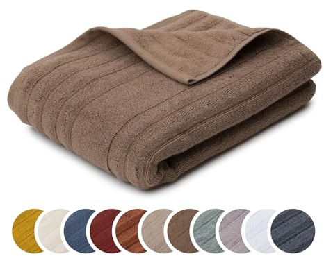 liebling Duschtuch Luxus Bio Baumwolle, Serie Marseille, 770 gr. / m², 70 x 140 cm, Ökotex, 60 Grad, saugstark, schnelltrocknend, Farbe: Stein