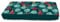 Dynamic24 Premium Liegenauflage 120x60x15 Auflage für Liegen Gartenliegen Sonnenliegen Kissen Matratze Deckchair Palettenkissen Palettenauflage dick bequem (Petrol mit Blumen)