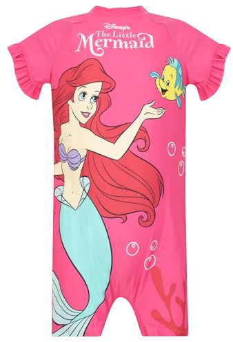Disney Maillot De Bain La Petite Sirène | Ariel Maillot De Bain Fille | Maillot Piscine Filles | Rose 6-7 Ans