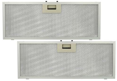 vhbw 2X Filter Metallfettfilter kompatibel mit Bauknecht DLHI 5360 857453401052, 5360 857453401053 Dunstabzugshaube - 45,9 x 17,7 x 0,85 cm, Metall