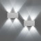 Lightsjoy 2er LED Wandleuchten Innen Modern Wandlampen Silber Up and Down Wandbeleuchtung Aluminium Wandlicht Belechtung Flurlampe Flur für Schlafzimmer Korridor Wohnzimmer Treppe usw Kaltweiss