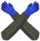Gants de Nettoyage d'Étang, Longue Section, Gants de Sécurité, Imperméables, Bleu, 70 cm - Huamirra
