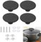 Boutons de Couvercle de Casserole,Bouton de Couvercle de Remplacement,Bouton de Couvercle Universel,Bouton du Couvercle Anti Brûlure,Bouton de Couvercle de Pot en Verre 4 Pièces Tokaneit