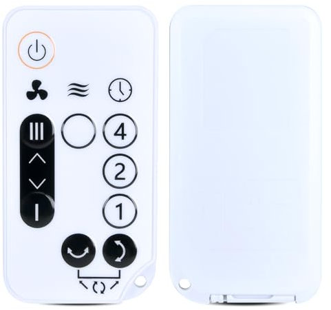 TCNOUMT Nuevo Mando a distancia de repuesto para Woozoo ventilador de mesa silencioso y portátil PCF-SC15T, blanco, 5 velocidades Globe ventilador Control remoto