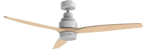 Taurus - Ventilador de Techo Ultrasilencioso Fresko 3B Pure 30W | 6 Velocidades | Función Verano/Invierno | Iluminación LED 3 Tonos | Temporizador 8h | Fácil Instalación | Motor DC