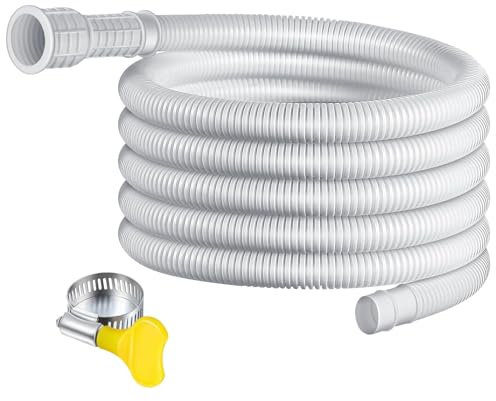 5M Tuyau De Vidange Universel Pour Climatiseur, Tuyau De Vidange De Déshumidificateur, Tuyau De Décharge De Déshumidificateur Étanche Et Découpable Pour Le Drainage, Avec Pince