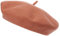 Gadgets Mafia Boina de lana francesa para mujer, sombrero clásico vintage liso unisex para invierno y otoño, suave y cálido para exteriores, Luz Naranja, Talla única