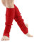 Damen Mädchen Ballettstulpen mit Fersenloch Tanzen Stulpen Ballettstulpen Beinwärmer Ballett Stulpen Legwarmer Armstulpen 80s Kniewärmer Yoga Dance Ballett Stulpen Legwarmer (Red, One Size)
