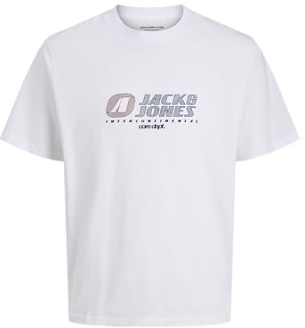 JACK & JONES Herren Jcotier Front Print Tee Ss Crew Neck