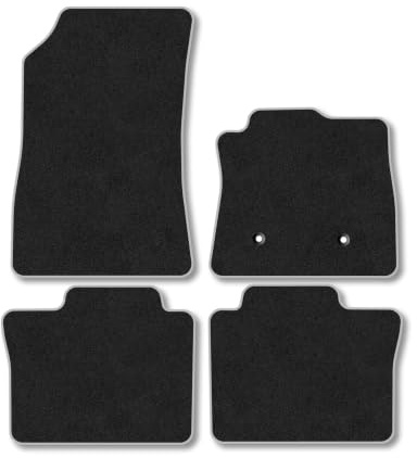 Renault Rafale (2023+) [Full Hybrid] Carpet Car Mats | Grey Edge Trim Tailored Fit Floor Mats Full Coverage Protection Accessories Easy Clean Anti Slip Made in the UK