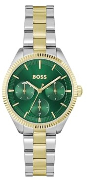 BOSS Multi Zifferblatt Quarz Uhr für Damen Kollektion SAGE Sport mit Edelstahlarmband – Erhältlich in Silber, Gold oder Bicolor