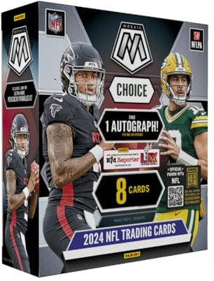 2024 Panini NFL-Mosaik-Football-Sammelkartenbox (1 Autogramm pro Box)