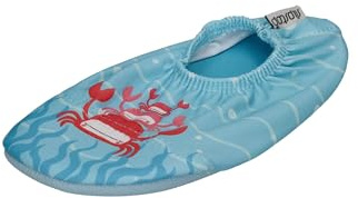 Slipstop Kinder Hausschuhe Badeschuhe PUFFY Krabben blau