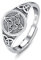 Only faith Hexenknoten Ring aus 925er Sterlingsilber, wählen Sie den keltischen Hexenknoten, verstellbar, Schutzamulett und Horusauge, Silber, Amethyst