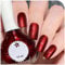 Mirror Burgundy Pearl Glitter Nail Polish – Wine Red Shimmer, Holographic Shine, Quick Dry, Long-Lasting, Chip-Resistant, No UV Needed, Vegan Pastel Varnish for DIY Nail Art & Manicure