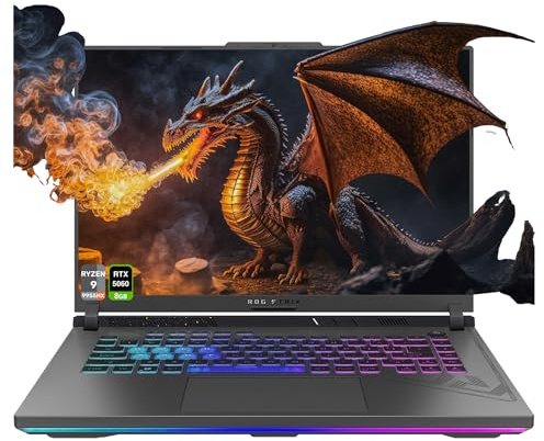 ASUS ROG Strix G18 Gaming Laptop, AMD Ryzen 9-8940HX, 32 GB DDR5 RAM, 1 TB PCIe SSD, 18 2.5K (2560x1600) 240Hz Display, Nvidia G-Force RTX 5060, Tastiera RGB retroilluminata a 4 zone, W11 Home