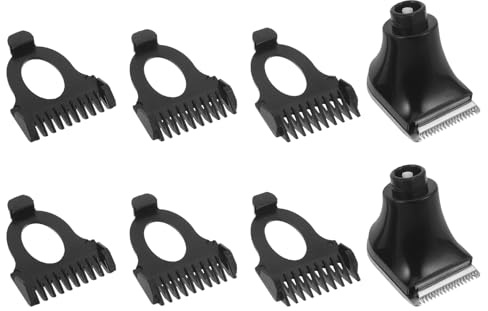 DECHOUS Aufsteckkämme für Haarschneidemaschinen 2 Satz aus Edelstahl mit 3mm 5mm 7mm Führungskammaufsätze für Bart und Haarpflege Einfache Installation für Reisen