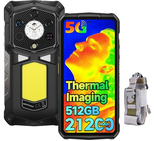 Ulefone Armor 29 Pro 5G Rugged Smartphone 512GB ThermoVue T2 Thermal Imaging, 21200mAh 120W, Dual AMOLED 6.67+1.04, 64MP Night Vision Android 15 Dimensity 7400 SIM-Free & Unlocked Mobile Phones NFC