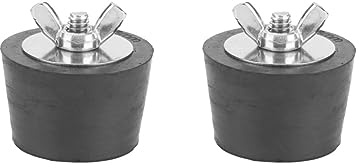 XGQDPAOO Lot de 2 bouchons d'hivernage étanches pour skimmer - 38 mm - Noir