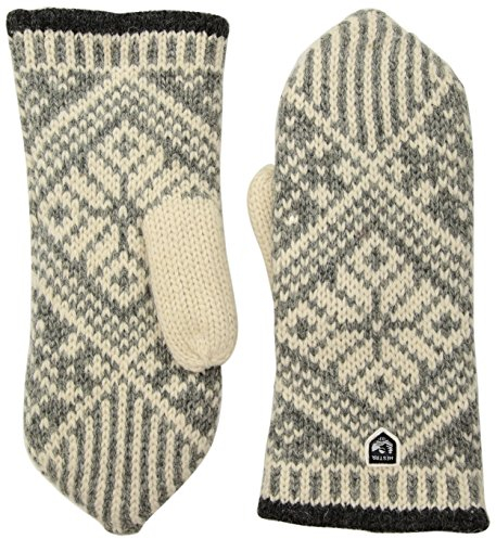 Hestra Unisex Nordic Wollhandschuh, isolierte Fäustlinge für kaltes Wetter und Alltag, Marineblau/Grau, Größe 8