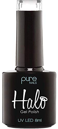 Halo Gel Polish 8ml - Burgundy. UV/LED Gel Nail Polish, Long Lasting & Easy To Apply. Nail Art Colours For Manicure & Pedicure. Gel Polish For Professional & Home Use.
