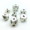 Bescon Matt Pearl Silber Effekt Solide Metall Polygonal Würfel Spielwürfel Würfeln für DND Dungeons und Dragons, Matt Silver Finishing Metallic RPG - Rollenspiel Polyedrische Dice 7pcs Set