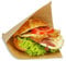 1000 Snacktaschen/Hamburgertaschen, 2-seitig offen, 16x15cm, groß, Kraftpapier - braun