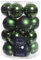 20 palline di Natale in vetro da 6 cm (verde/verde pino) // Palline decorative per albero di Natale