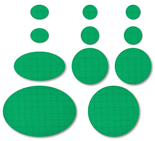 Nordtown Puffer Down Jacket Repair Patches | Self-Adhesive, Pre-Cut, Waterproof, Subtle, Rip-Stop Nylon Fabric to Fix Jackets, Tents, Sleeping Bags, Ski Pants (11 Pieces) (Light Green)