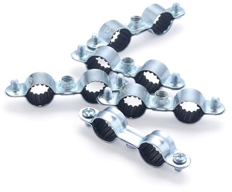 Collar doble isofónico de fijación x5 para tubo de fontanería Ø12 NOYON & TIEBAULT