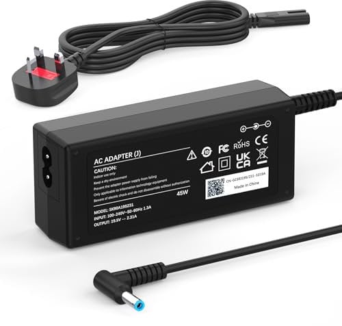 45W Laptop Charger for HP Pavilion 11 13 15, HP Elitebook 840 850, HP ProBook 430 440 450, Chromebook 11 14, envy, Stream 11 13 14, Spectre, 741727-001 Adapter Power Supply (4.5x 3mm)