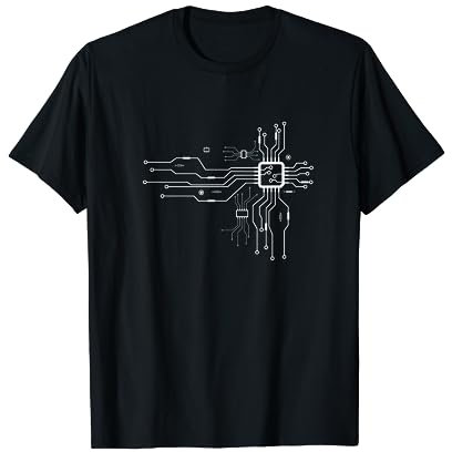 Elektronischer Ingenieur in Herzform für CPU-Chipsatz T-Shirt