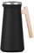 Thermoskanne Kaffeekanne Kaffee Vakuum Isolations, Edelstahl Thermosflasche Holz Griff Mit Druckknopf Oben, Wärme- Und Kältespeicherung, Thermokaraffe Für Kaffee, Tee, Getränke Etc (Schwarz,1600ml)