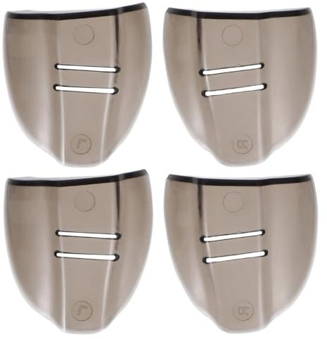 2 Pares de Anteojos Protector Lateral Gafas Protectoras Flexibles Protectores Anteojos Alas Protector Lateral Transparente para Gafas de Seguridad Protector de Gafas (Marrón Oscuro)