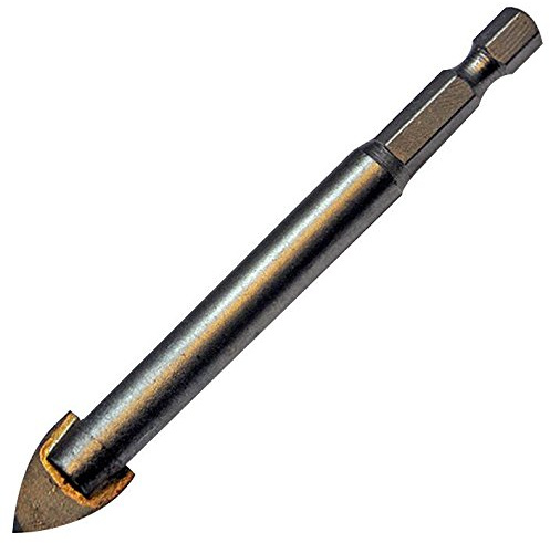 Tile & Glass Drill Bit Hex Shank - 8mm, Drill Bit Size Metric 8mm, Effective Length 8mm, Overall Length 117mm, Silverline - Tile & Glass Drill Bits