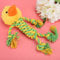 AMONIDA Dog Toy, Plush Cotton Rope (Monkey) Pet Plush Toy, Anti-Bite for Dogs,(duck)