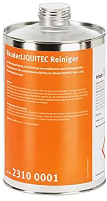 BAUDER ® LIQUITEC Reiniger | Werkzeugreiniger und zur Entfettung von metallischen und Reinigung nichtsaugender Untergründe für den Auftrag von Bauder LIQUITEC Dach- und Bauwerksabdichtung