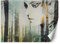 Feeby Vlies Fototapete Uv Gel Druck Weibliches Gesicht Wald Pflanzen 450x315 cm Grün Schlafzimmer Wohnzimmer Büro Hotel Flur Natur Aquarell Abstrakt