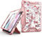 SURITCH Funda Carcasa para iPad 10.2 Pulgadas 9ª /8ª / 7ª Generación con Soporte Función, [Protector de Pantalla Integrado] [Soporte para Lápices]para iPad 10.2 Pulgadas-Mármol de Oro Rosa
