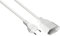 Kabelmeister Euro-Verlängerung - 2 m - Euro-Stecker Typ C (gerade) an Euro-Buchse (gerade) - KUPFERLEITER CU - 0,75 mm² - Stromkabel-Verlängerung - Weiss - Qualitätware vom KABELMEISTER, SK0300-W020