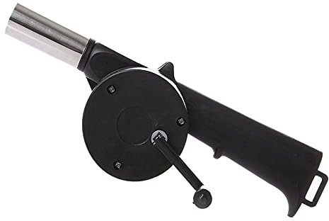 tooloflife Grill Ventilator Luft gebläse Schnell feuerstarter Handkurbel Gebläse Tragbares Handbuch für Picknick Camping Kochfeuerzeug Werkzeuge