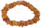 Lebensquelle Plus Bernstein Splitterarmband | Handgefertigtes Elastisches Stretch Splitter Armband | Echter natürlicher Edelstein (Bernstein, honigfarbend)