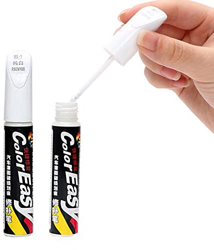 BASTOUR Stylo Retouche Peinture, Stylo Réparation des rayures Auto De Peinture, Anti Rayure pour Carrosserie Moto Voiture Vélo, 2 Pièces (Blanc)