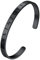 FaithHeart Schwarz Rune Armreif für Herren Jungen Punk Gotik Wikinger Armband Offener Rune Armband mit Geschenkebox für Männer Frauen
